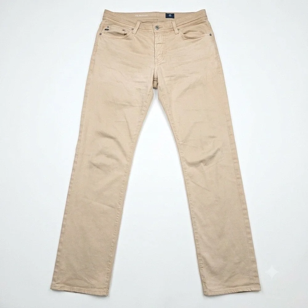 AG Adriano Goldschmied The Graduate Tailored Leg Pants Mens 31x32 Tan Khaki